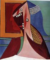 Picasso, Pablo - head of a woman with self-portrait